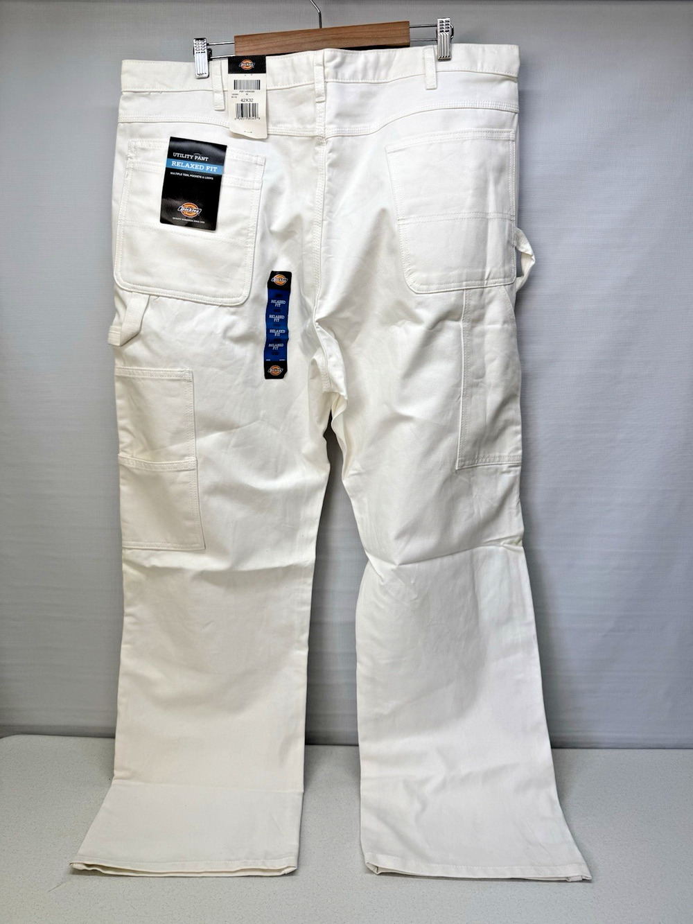 Dickies Y2K Painter’s Utility Pants Mens 42x32 Relaxed Straight White